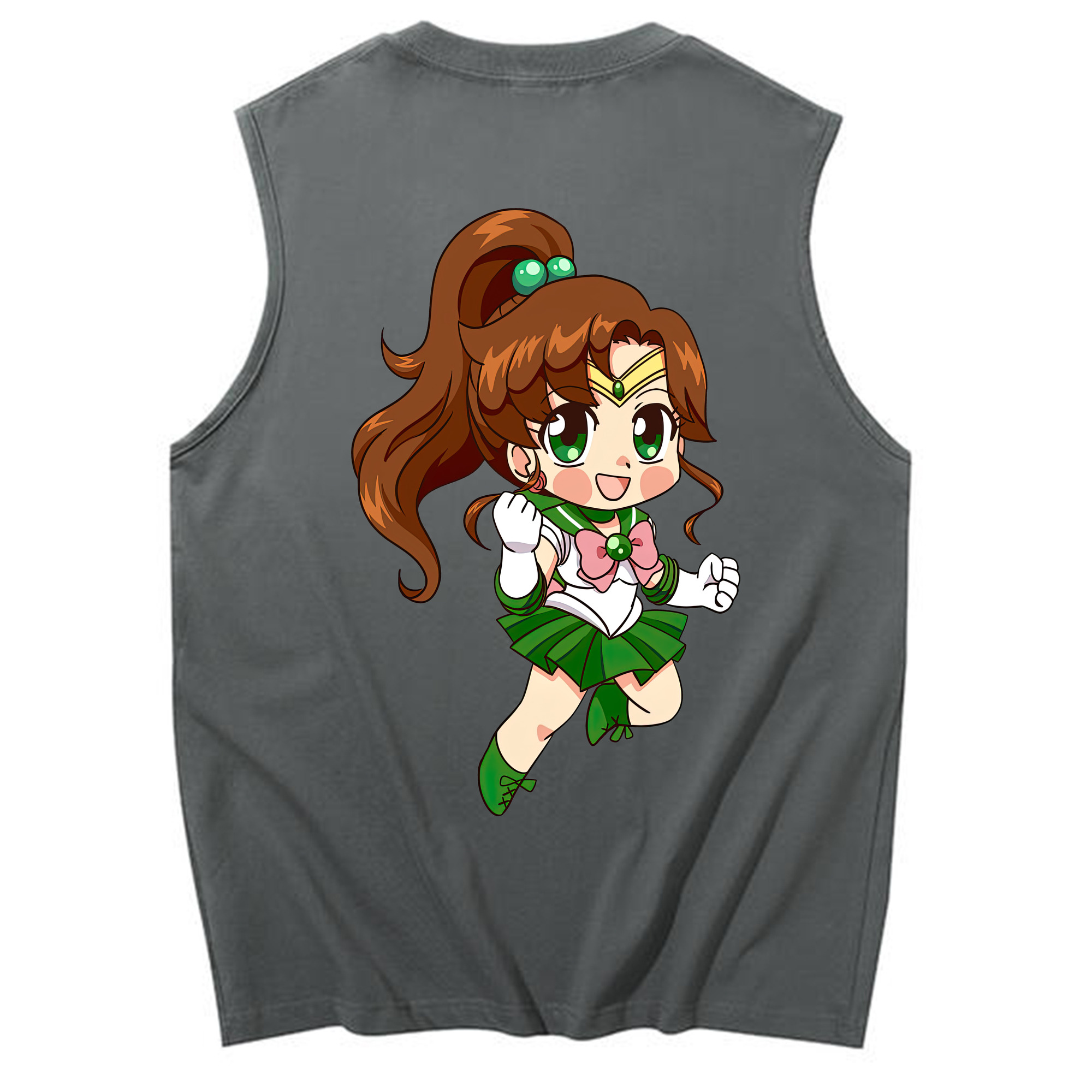 （画像用） 美少女戦士セーラームーン 木野 まこと きの まこと Sailor Moon Kino Makoto （セーラージュピター；Sailor Jupiter） コットン100％タンクトップ（背面プリント）